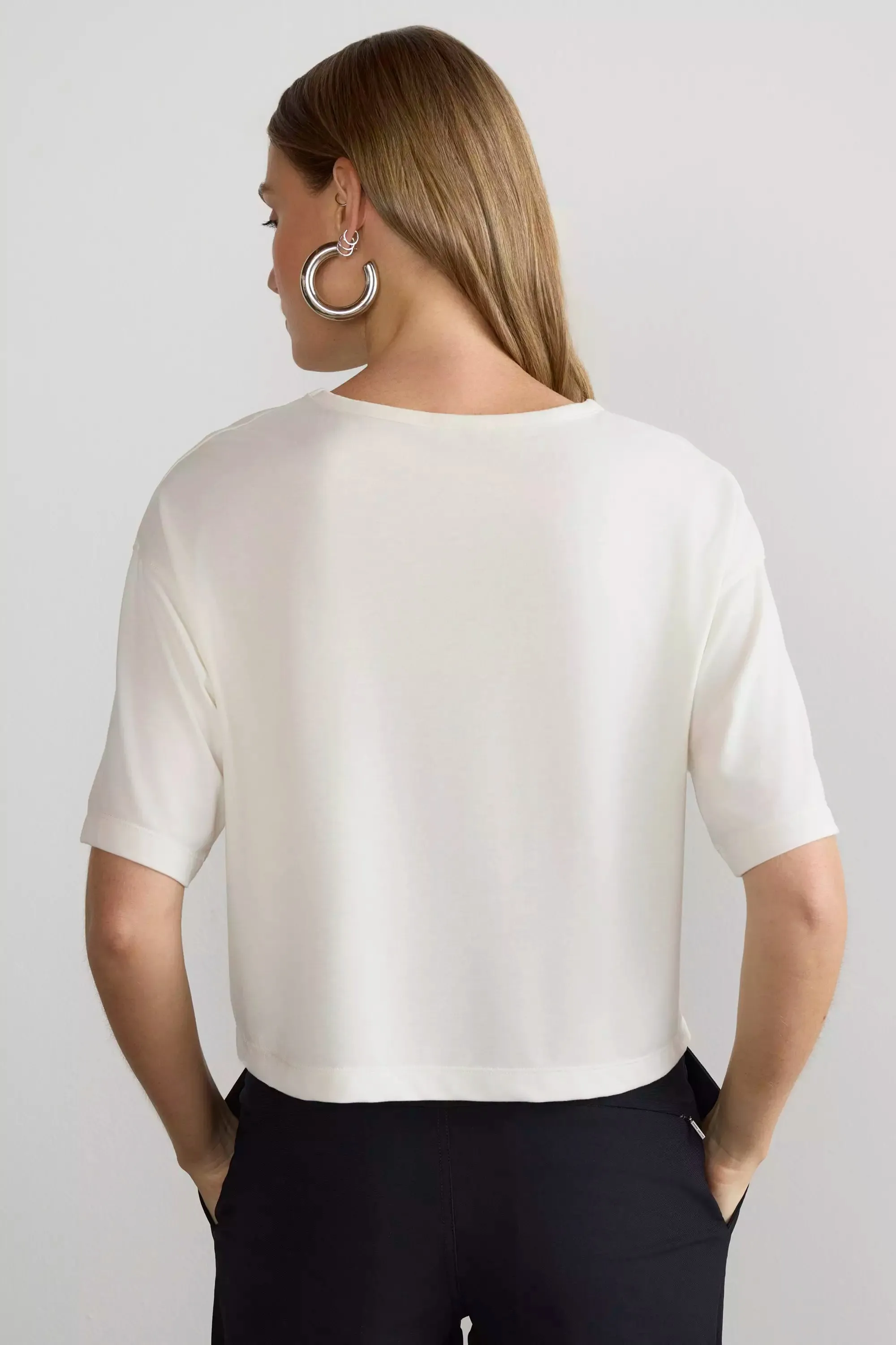 Expression Relaxed Fit Cropped Short Sleeve T-Shirt sold by Mondetta product image thumbnail 5