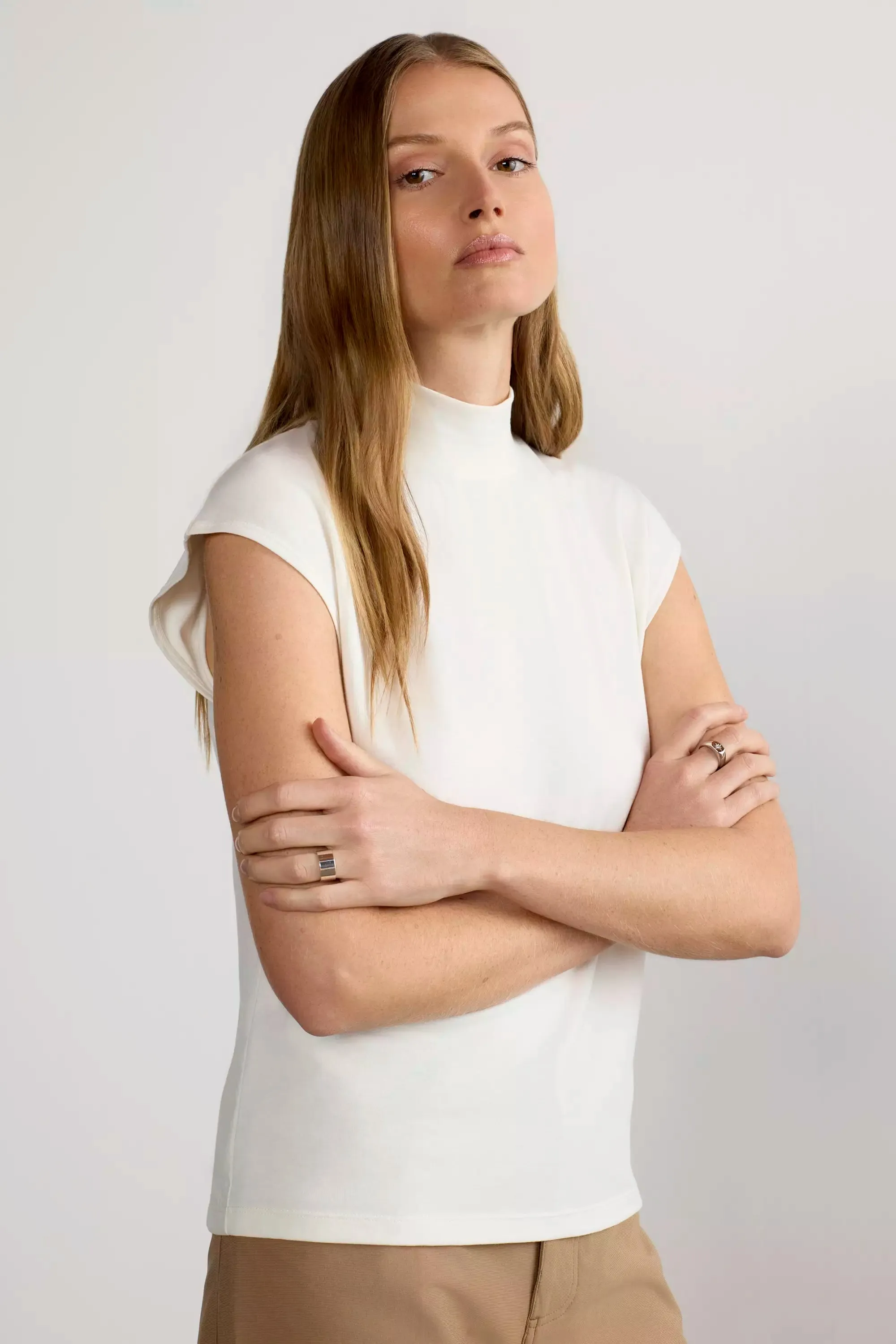 Expression Sleeveless Mock Neck Top sold by Mondetta product image thumbnail 3