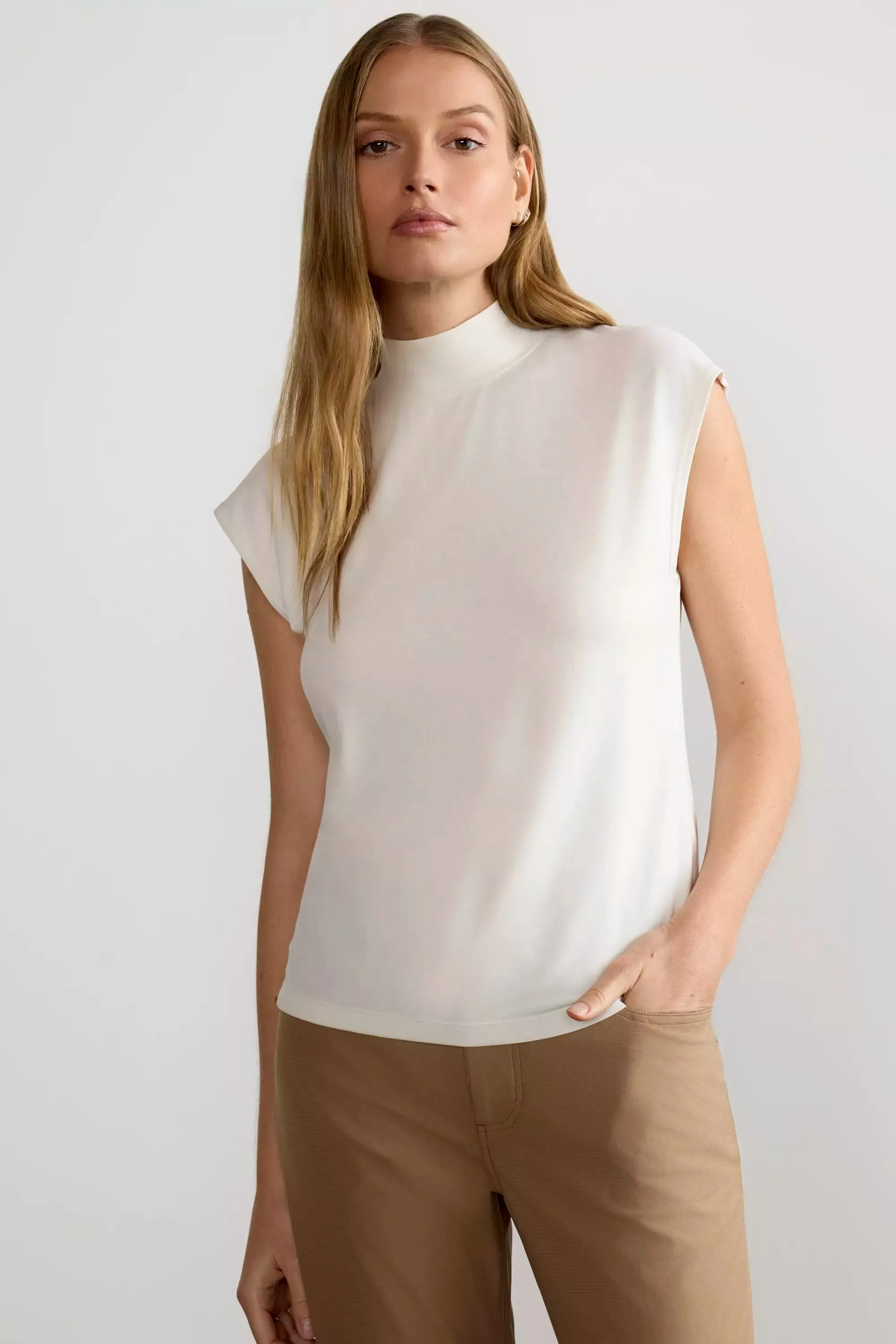 Expression Sleeveless Mock Neck Top sold by Mondetta product image thumbnail 2