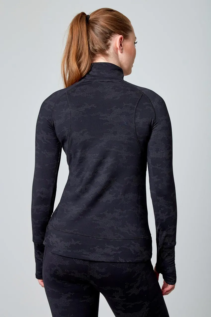Women’s 1/4 Zip Reflective Cold Gear Top sold by Mondetta product image thumbnail 3