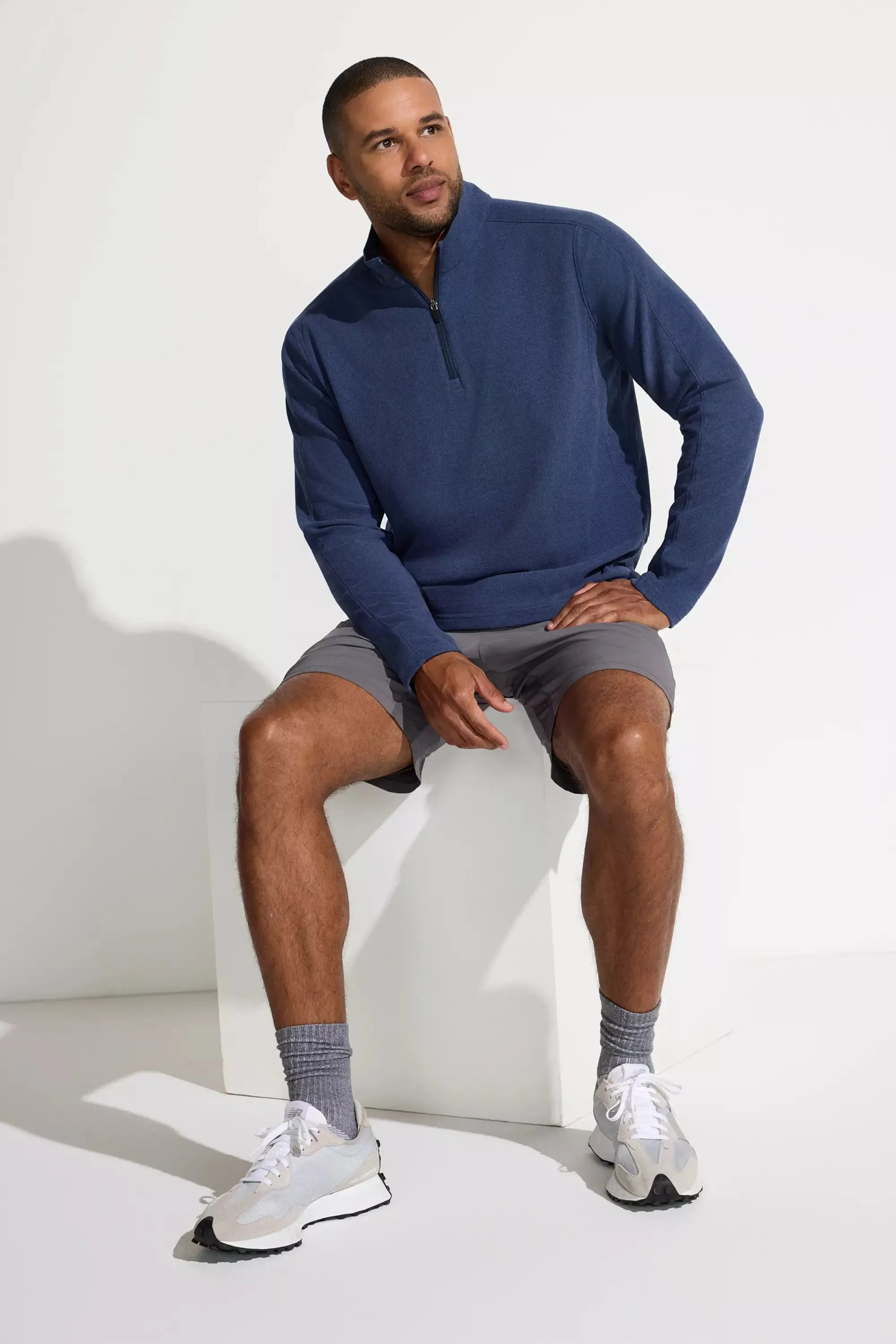 Men's Knit 1/4 Zip Pullover sold by Mondetta