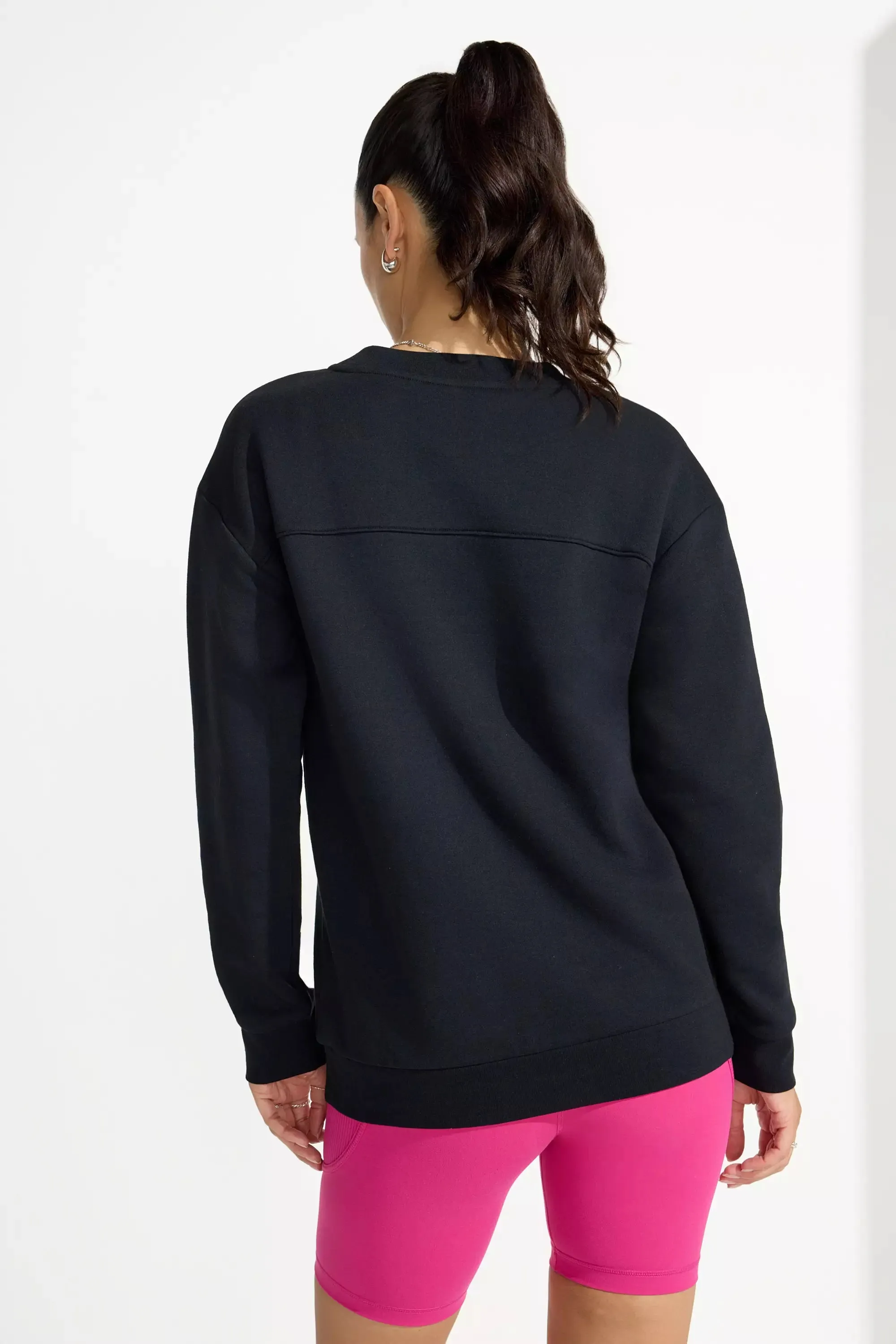Womens Fleece Crew Neck Top sold by Mondetta product image thumbnail 3