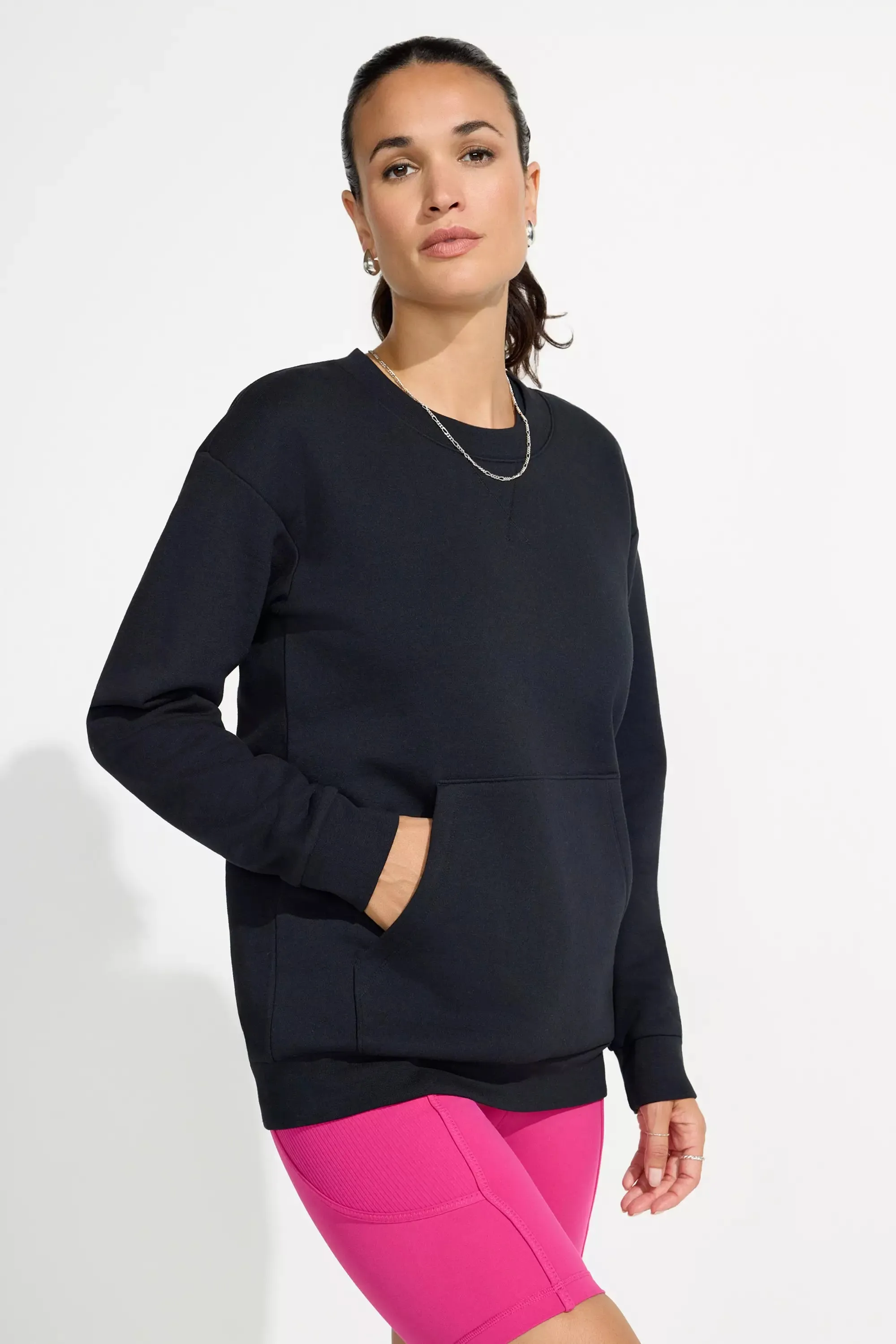 Womens Fleece Crew Neck Top sold by Mondetta product image thumbnail 4