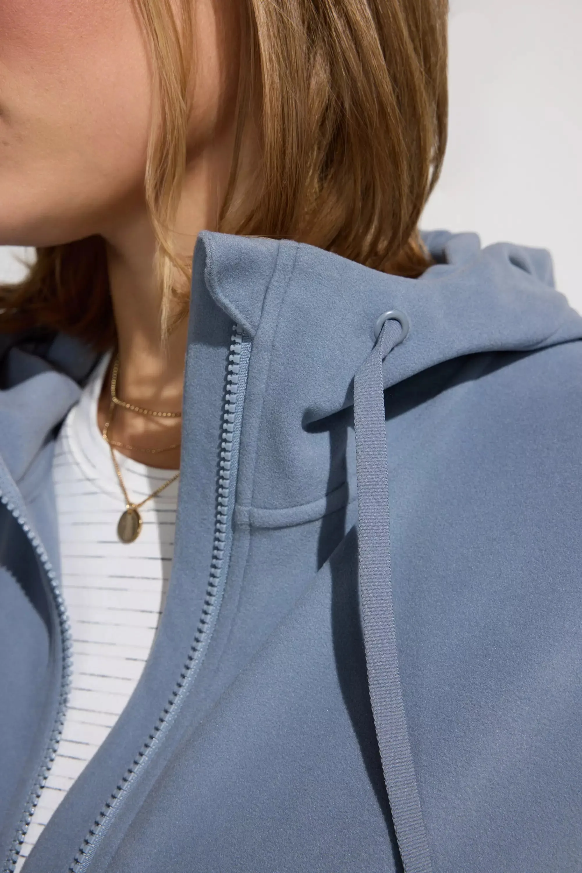 Women’s Cozy Full-Zip Velour Hoodie sold by Mondetta product image thumbnail 5