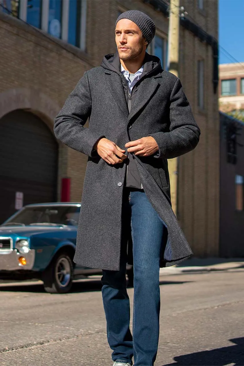 Deal Maker Overcoat with Removable Hooded Fooler sold by Mondetta