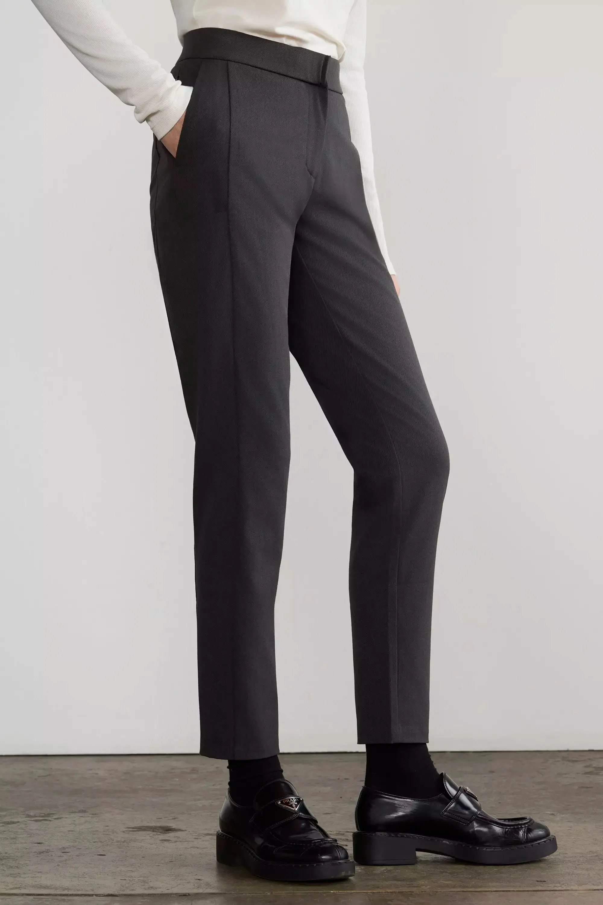 Trailblaze High-Rise Slim Twill Trouser sold by Mondetta product image thumbnail 3