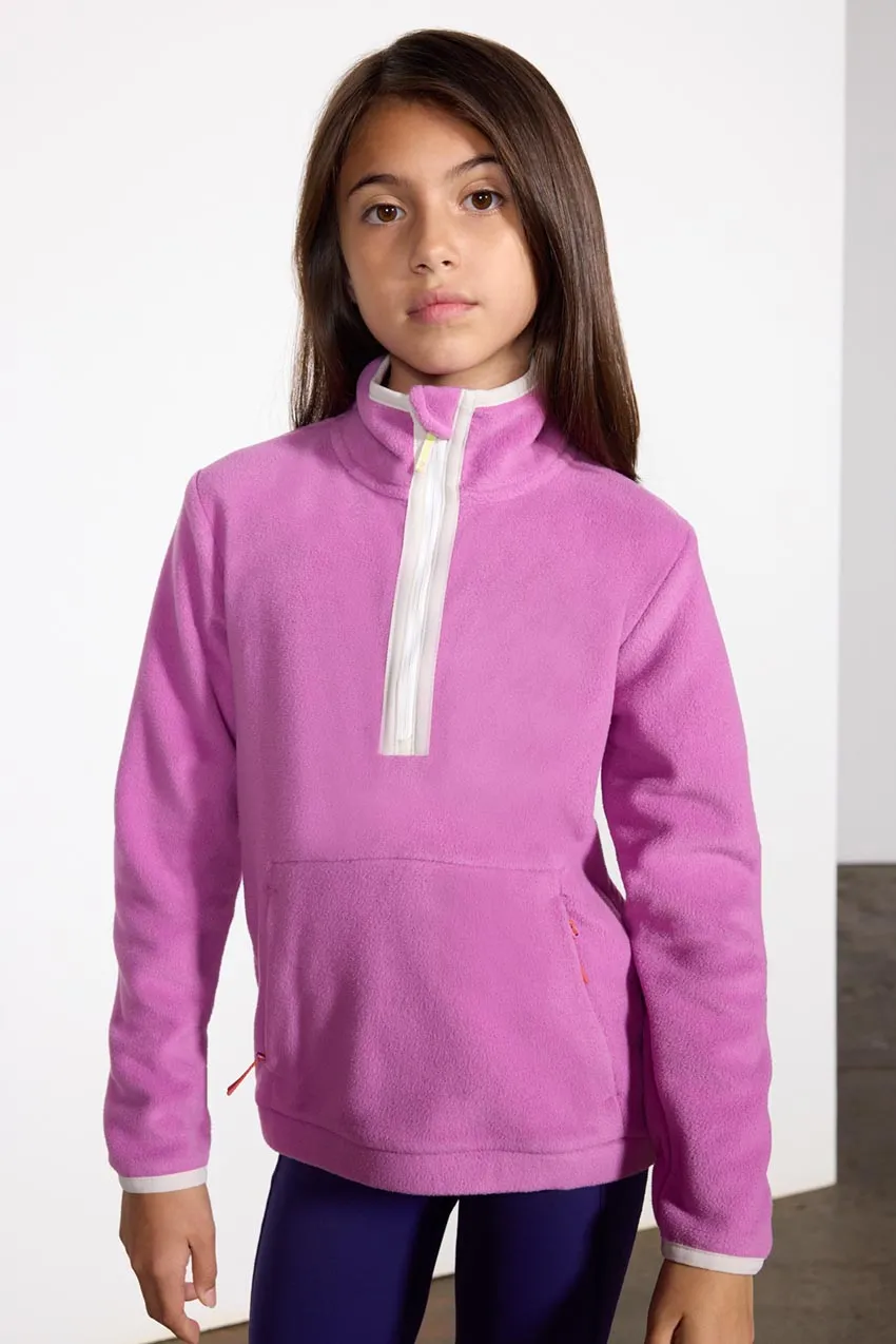 Mission Girls’ Polar Fleece 1/2 Zip sold by Mondetta product image thumbnail 5