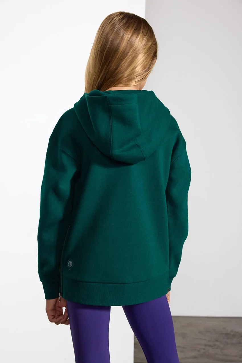 The Comfort Girls’ Full Zip Hoodie sold by Mondetta product image thumbnail 3