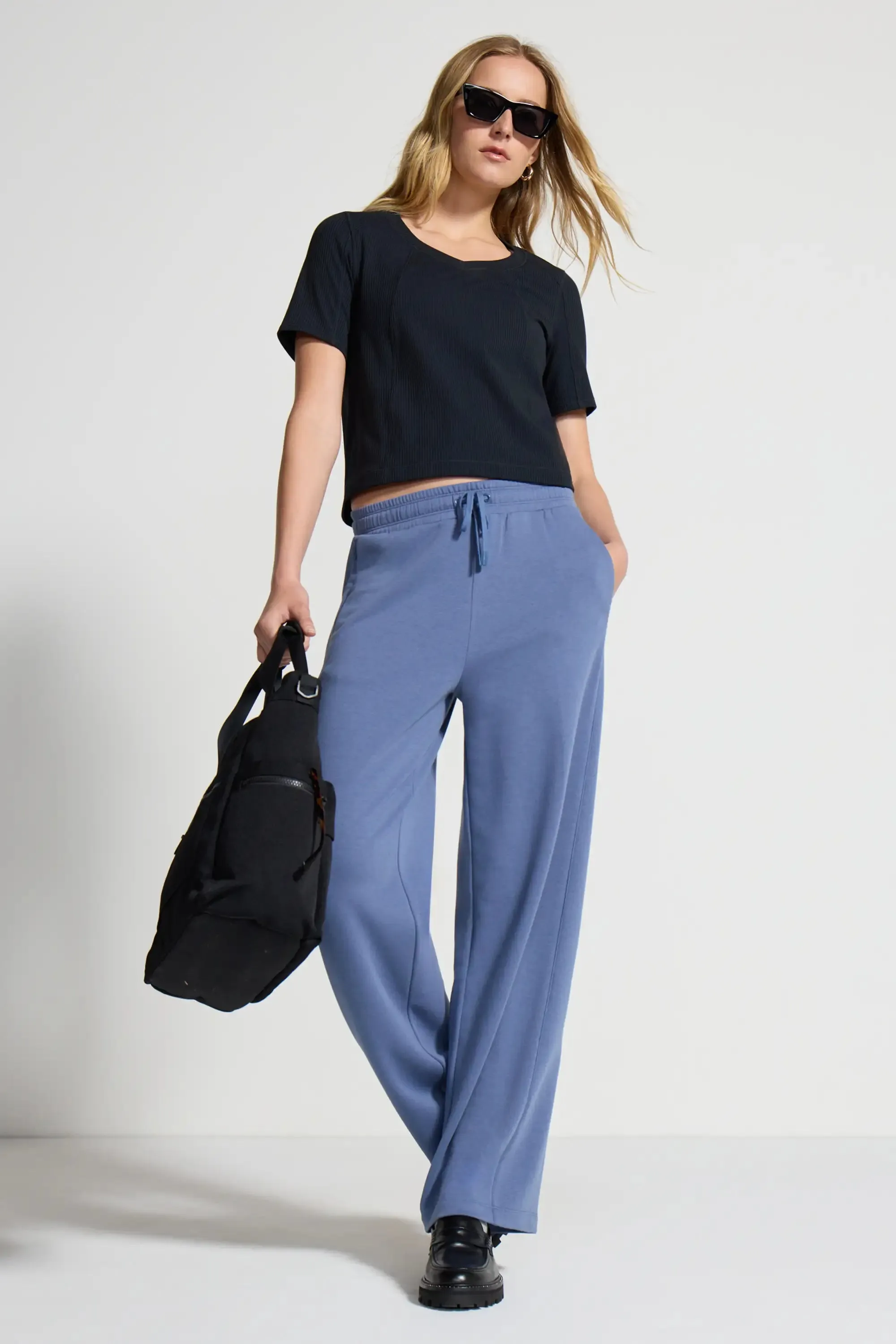 Women's Terry Wide Leg Pant sold by Mondetta