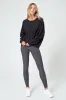 Distinctive Sustainable Mid-Rise Skinny Pant - Htr Charcoal sold by Mondetta