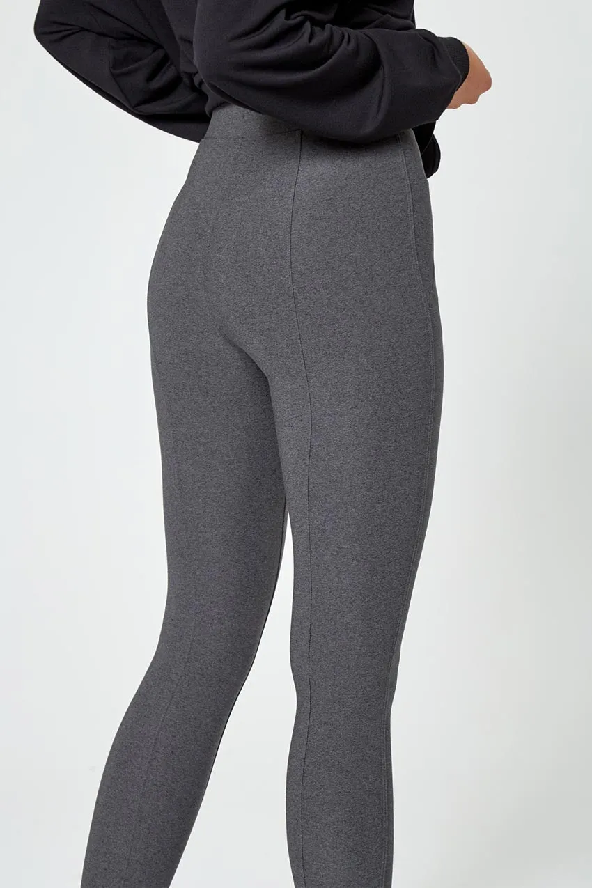 Distinctive Sustainable Mid-Rise Skinny Pant - Htr Charcoal sold by Mondetta product image thumbnail 4