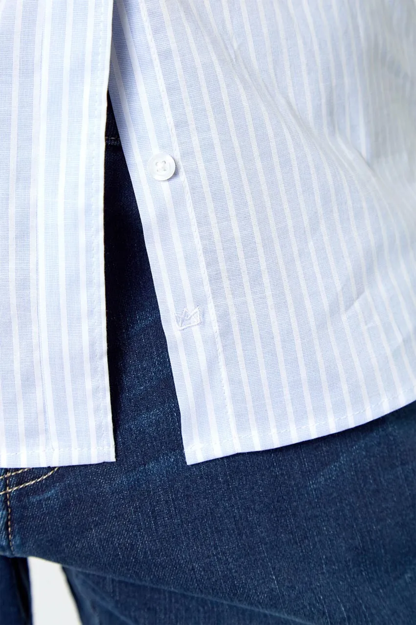 Impression Fitted Dress Shirt - Large Blue Stripe sold by Mondetta product image thumbnail 5