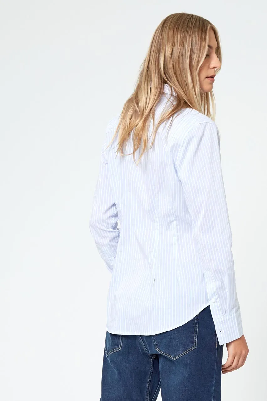 Impression Fitted Dress Shirt - Large Blue Stripe sold by Mondetta product image thumbnail 3