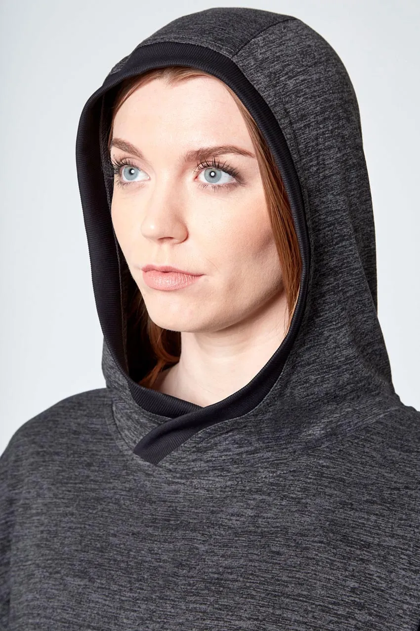 Melange Long Sleeve Hoodie - Charcoal Melange sold by Mondetta product image thumbnail 4