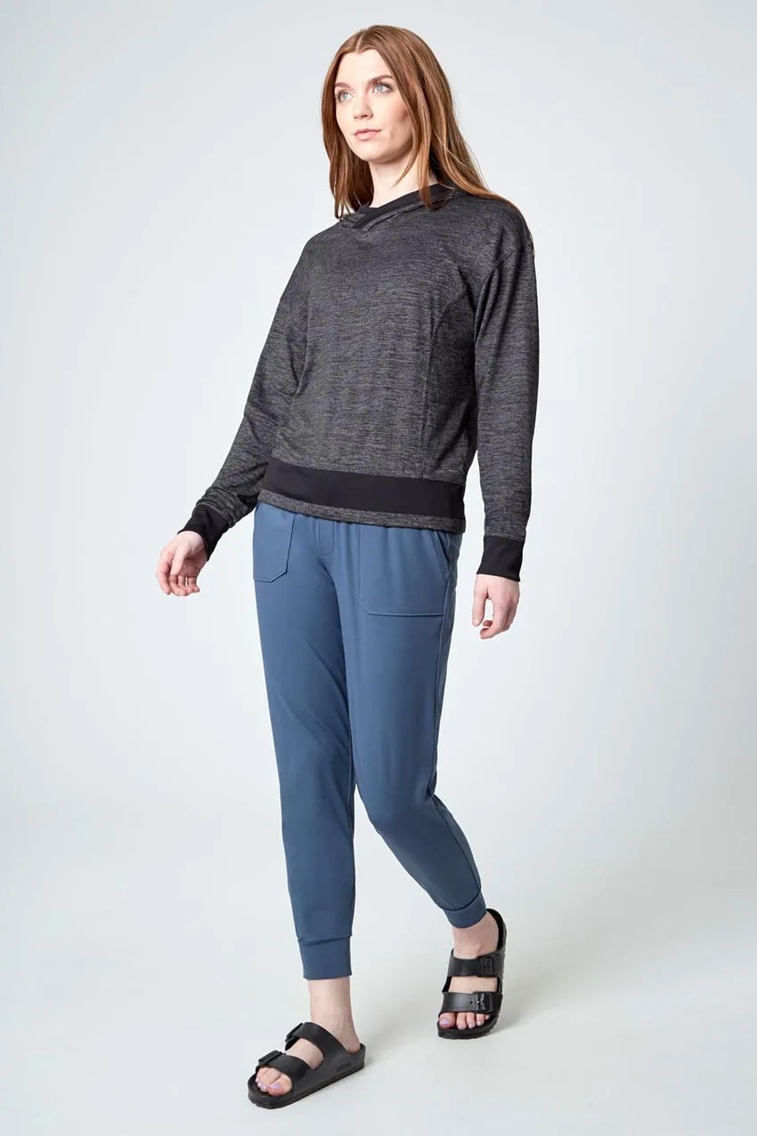 Melange Long Sleeve Hoodie - Charcoal Melange sold by Mondetta product image thumbnail 2