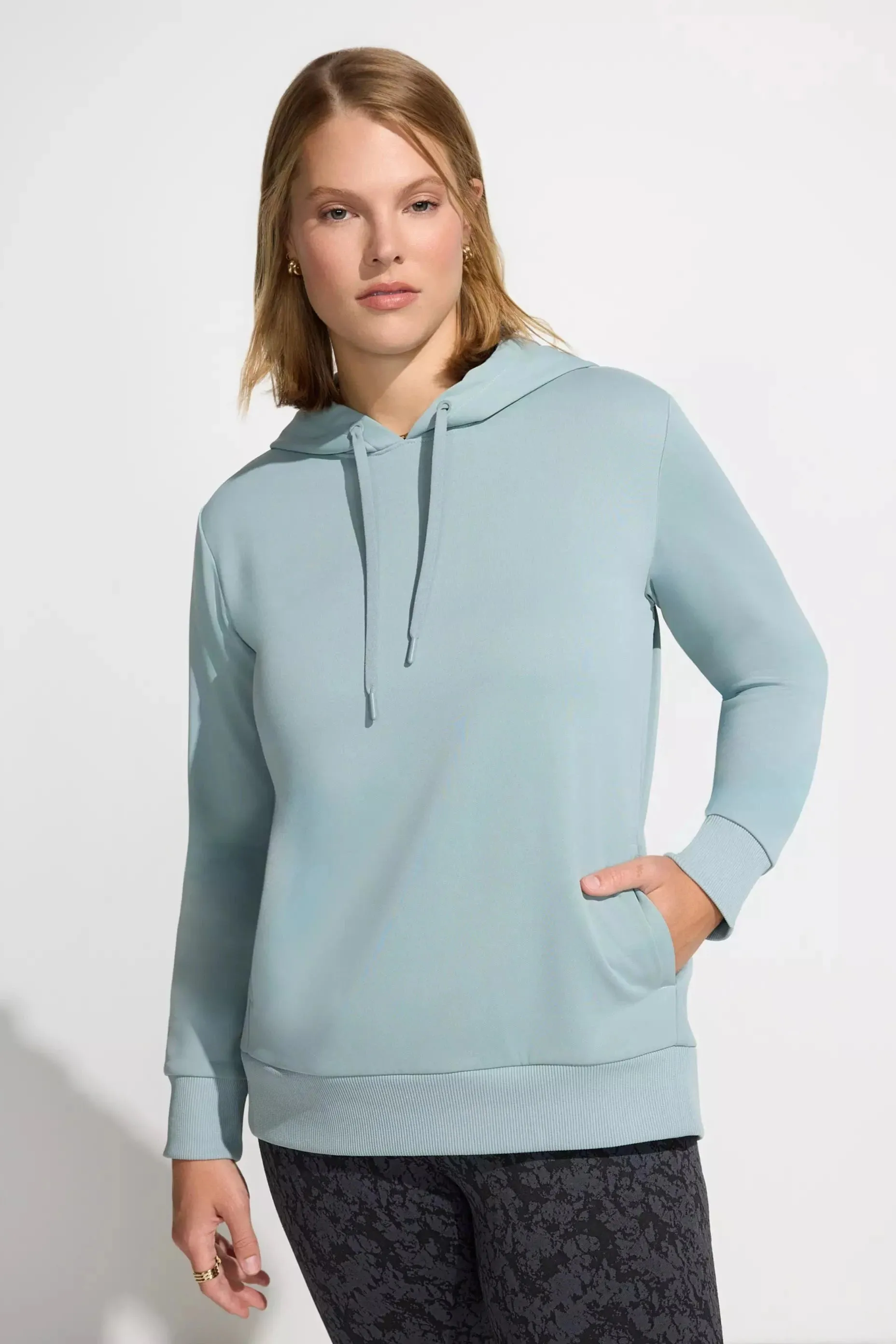 Women’s Boxy Performance Hoodie - Abyss Green sold by Mondetta product image thumbnail 2