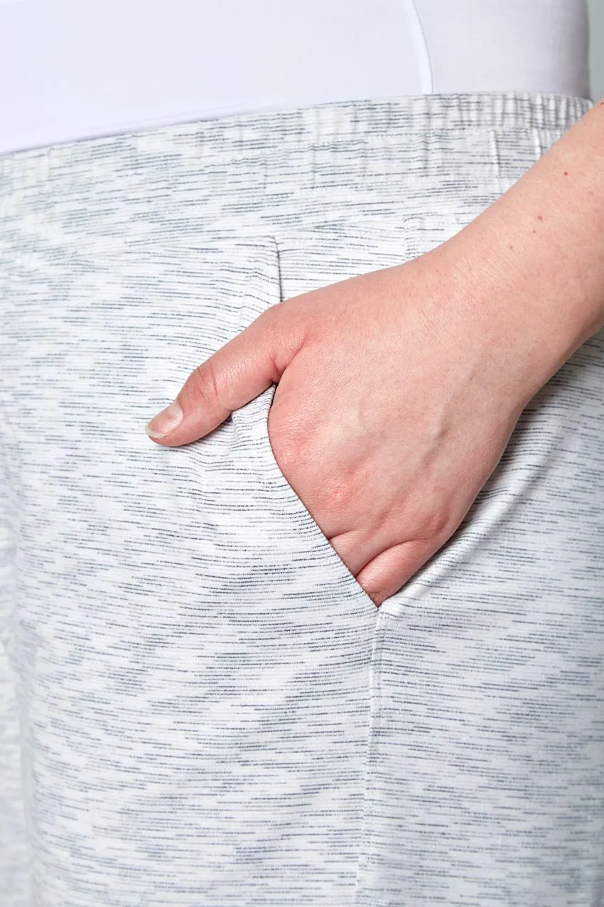 Women’s Space Dye Bermuda Shorts - Light Grey Combo sold by Mondetta product image thumbnail 3