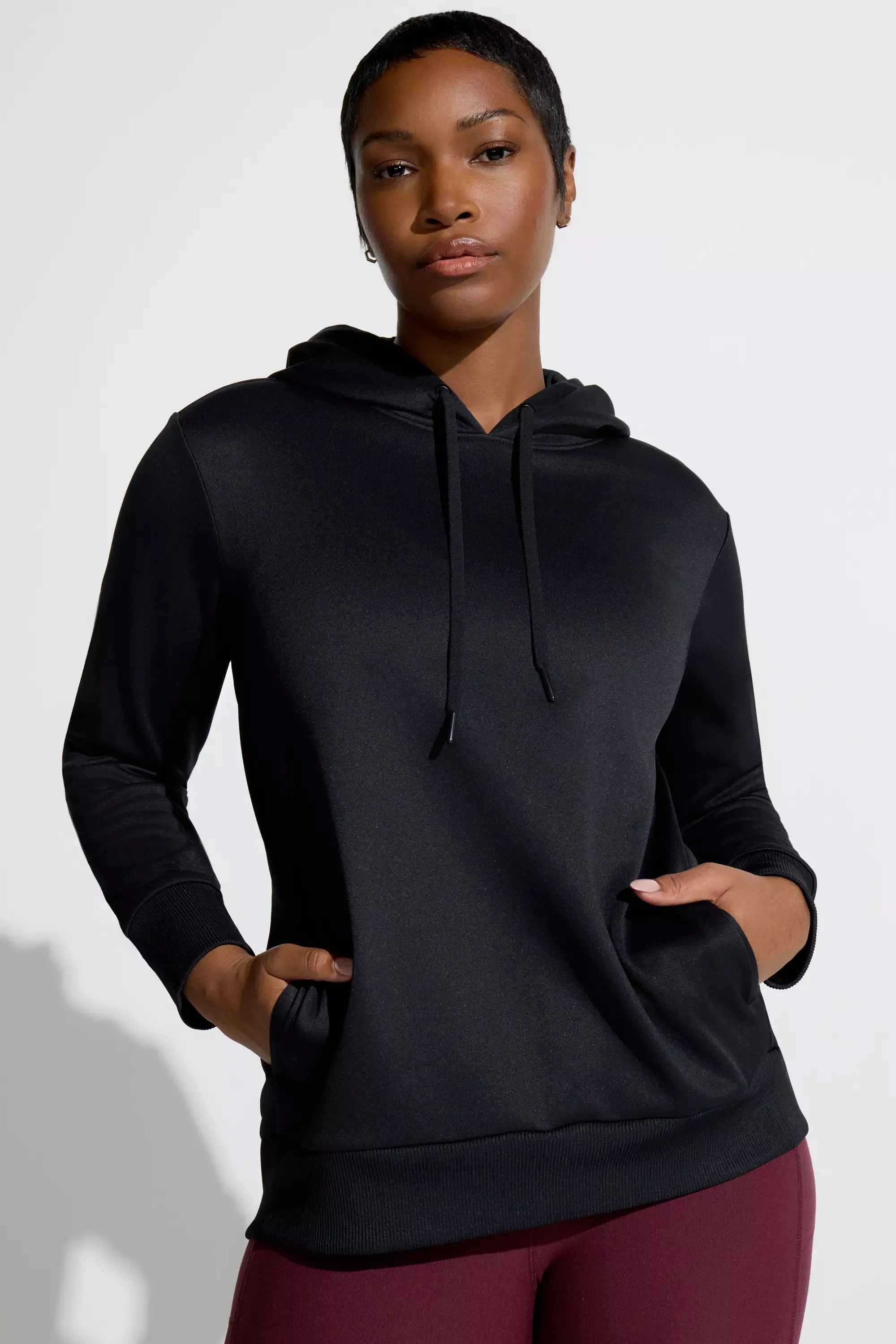 Women’s Boxy Performance Hoodie - Black sold by Mondetta product image thumbnail 2