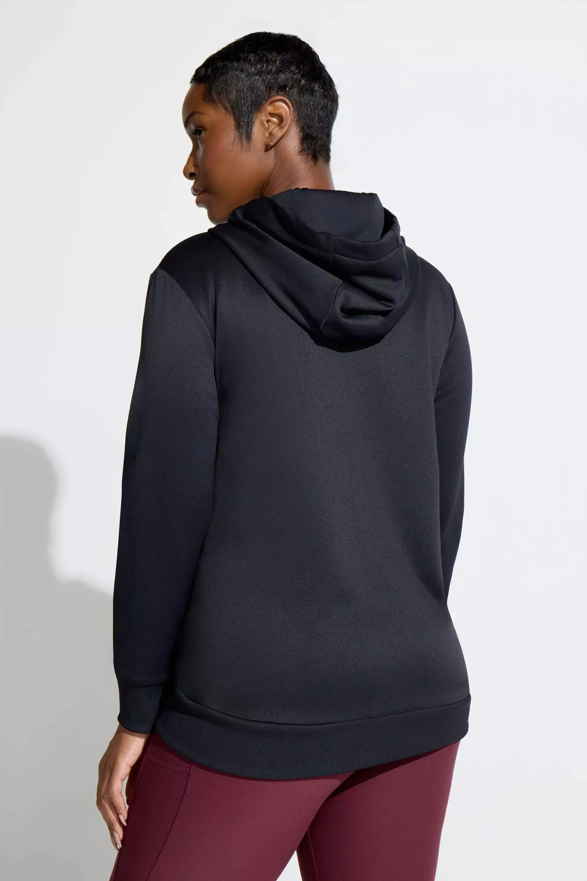 Women’s Boxy Performance Hoodie - Black sold by Mondetta product image thumbnail 3