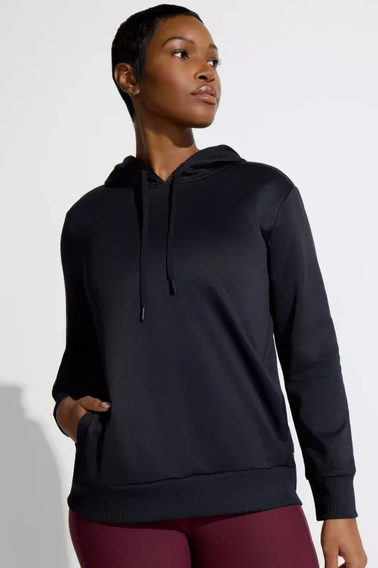 Women’s Boxy Performance Hoodie - Black sold by Mondetta