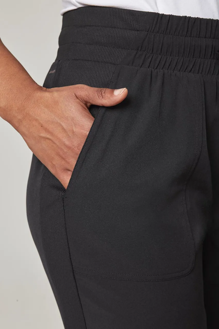 Women’s Woven Ruched Pant - Black sold by Mondetta product image thumbnail 4