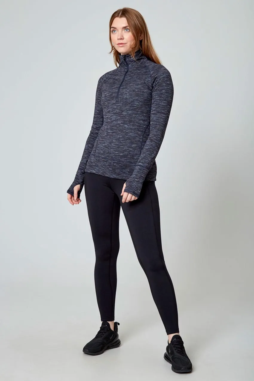 Space Dye Jacquard Half Zip - Dark Blue Combo sold by Mondetta product image thumbnail 2