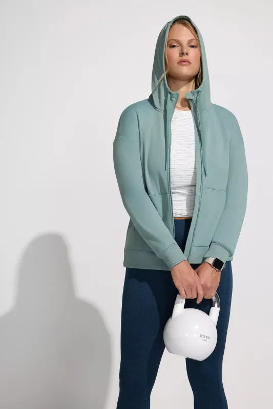 Women’s Full Zip Performance Hoodie - Chinois Green sold by Mondetta