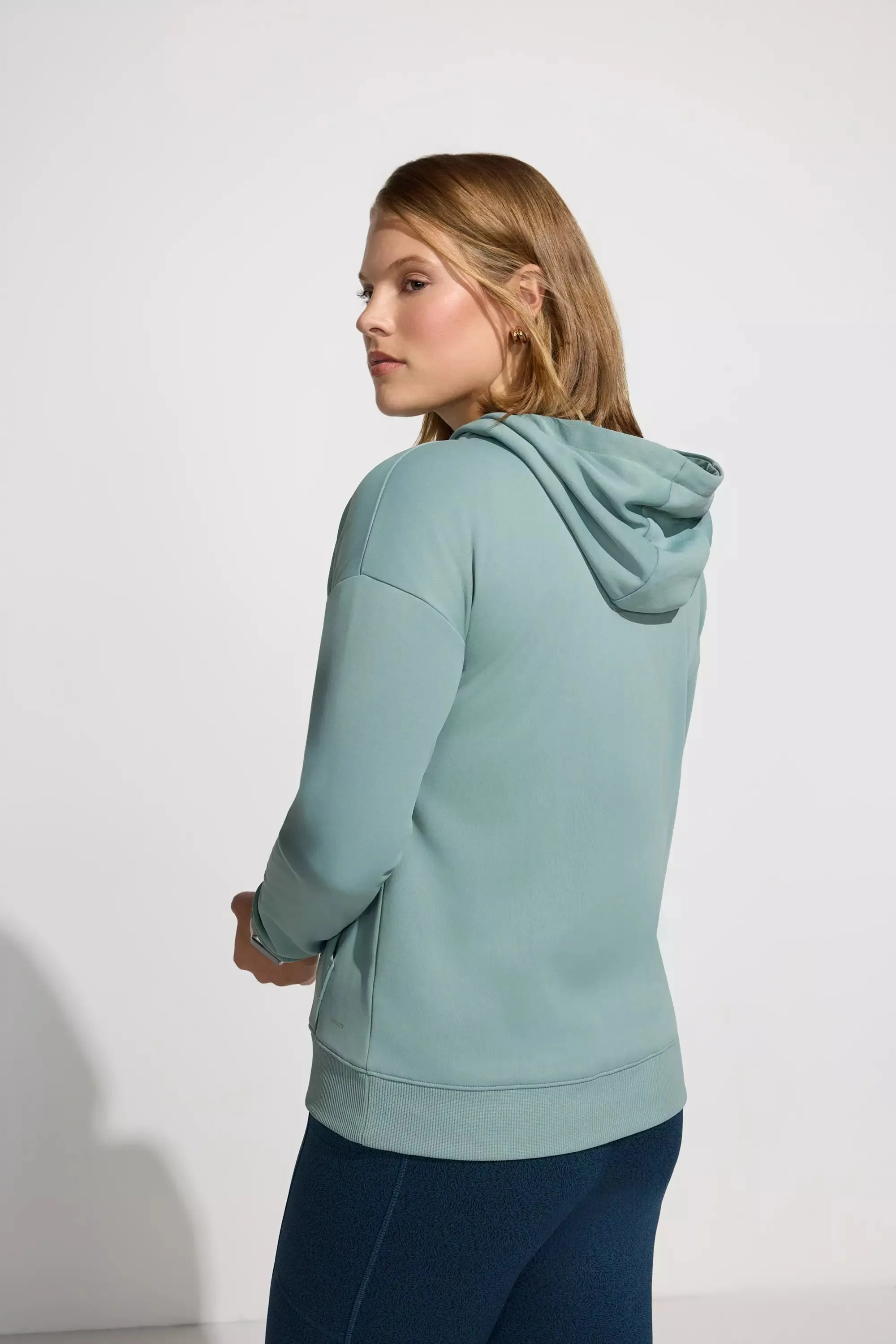 Women’s Full Zip Performance Hoodie - Chinois Green sold by Mondetta product image thumbnail 4