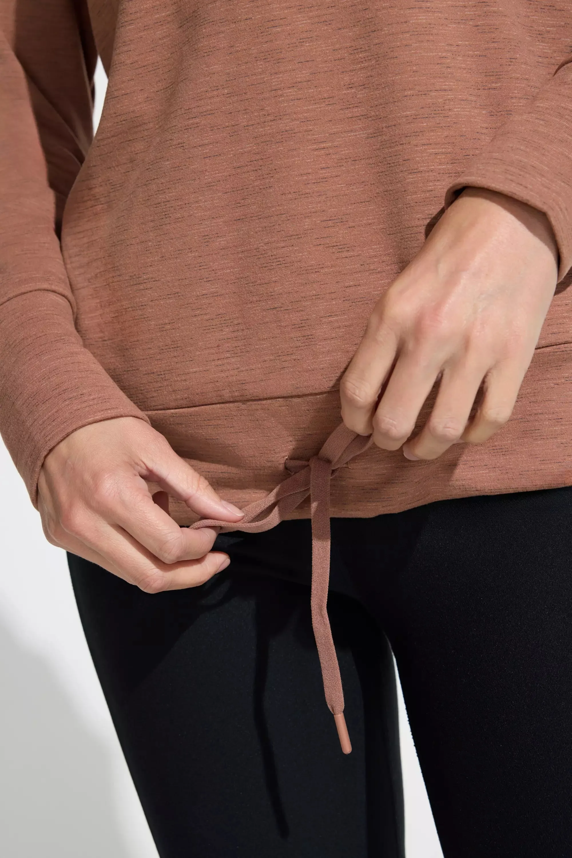 Women’s Space Dye Pullover Top - Brown Combo sold by Mondetta product image thumbnail 5