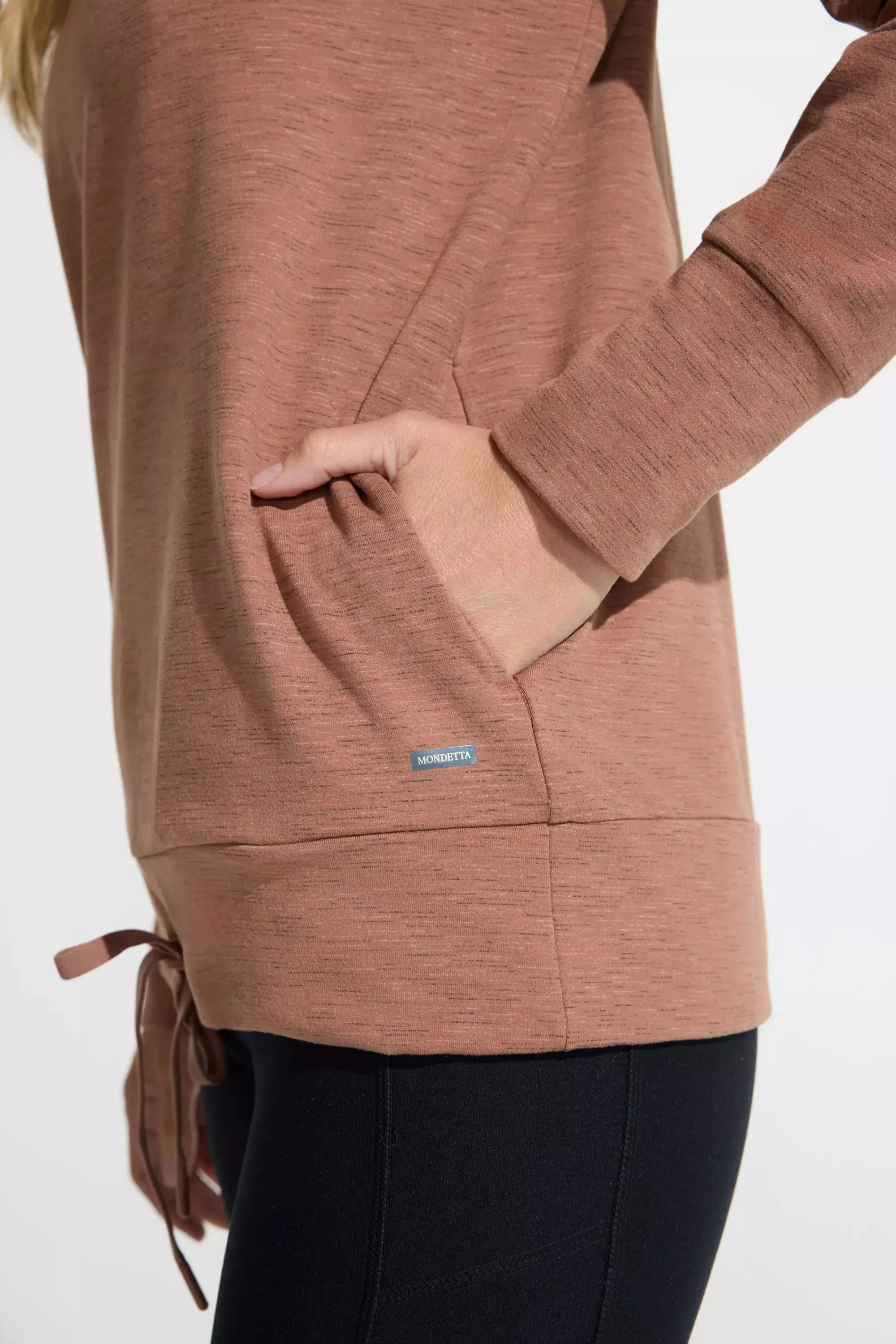 Women’s Space Dye Pullover Top - Brown Combo sold by Mondetta product image thumbnail 4