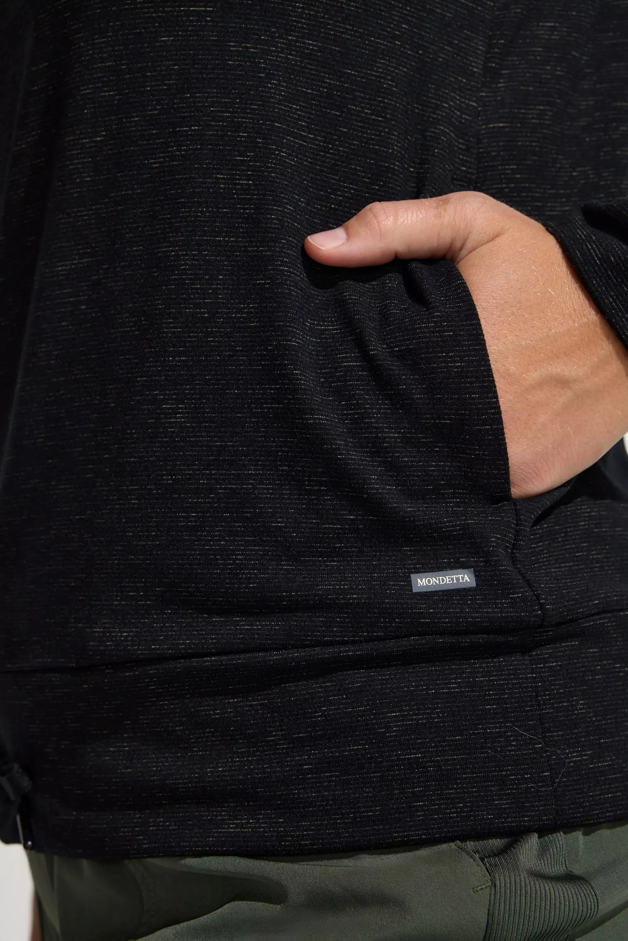 Women’s Space Dye Pullover Top - Black Combo sold by Mondetta product image thumbnail 3