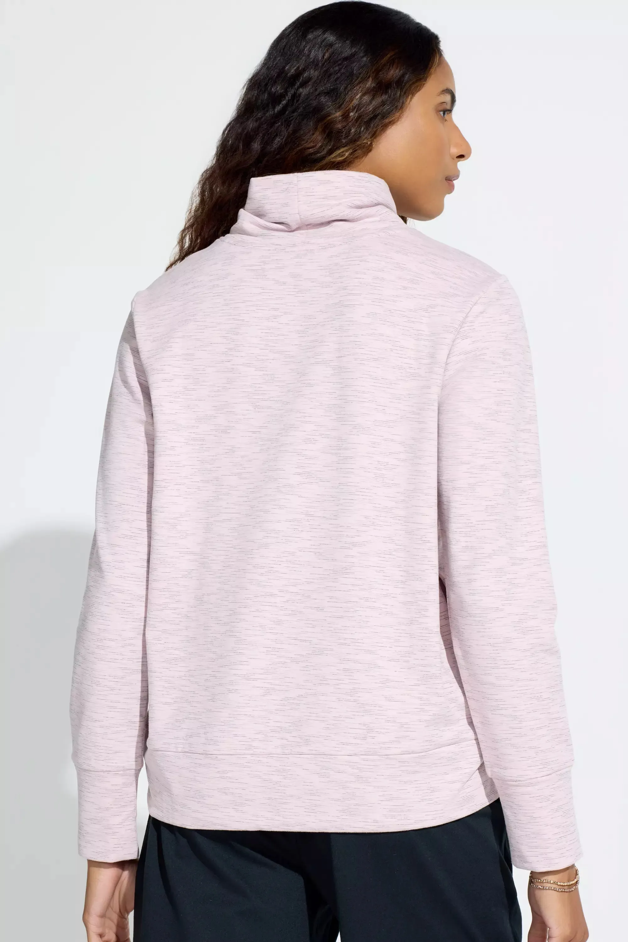 Women’s Space Dye Pullover Top - Purple Combo sold by Mondetta product image thumbnail 4