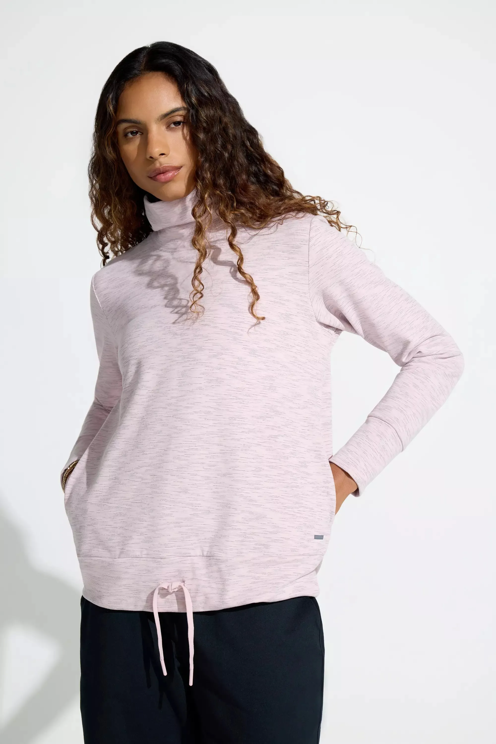 Women’s Space Dye Pullover Top - Purple Combo sold by Mondetta product image thumbnail 3