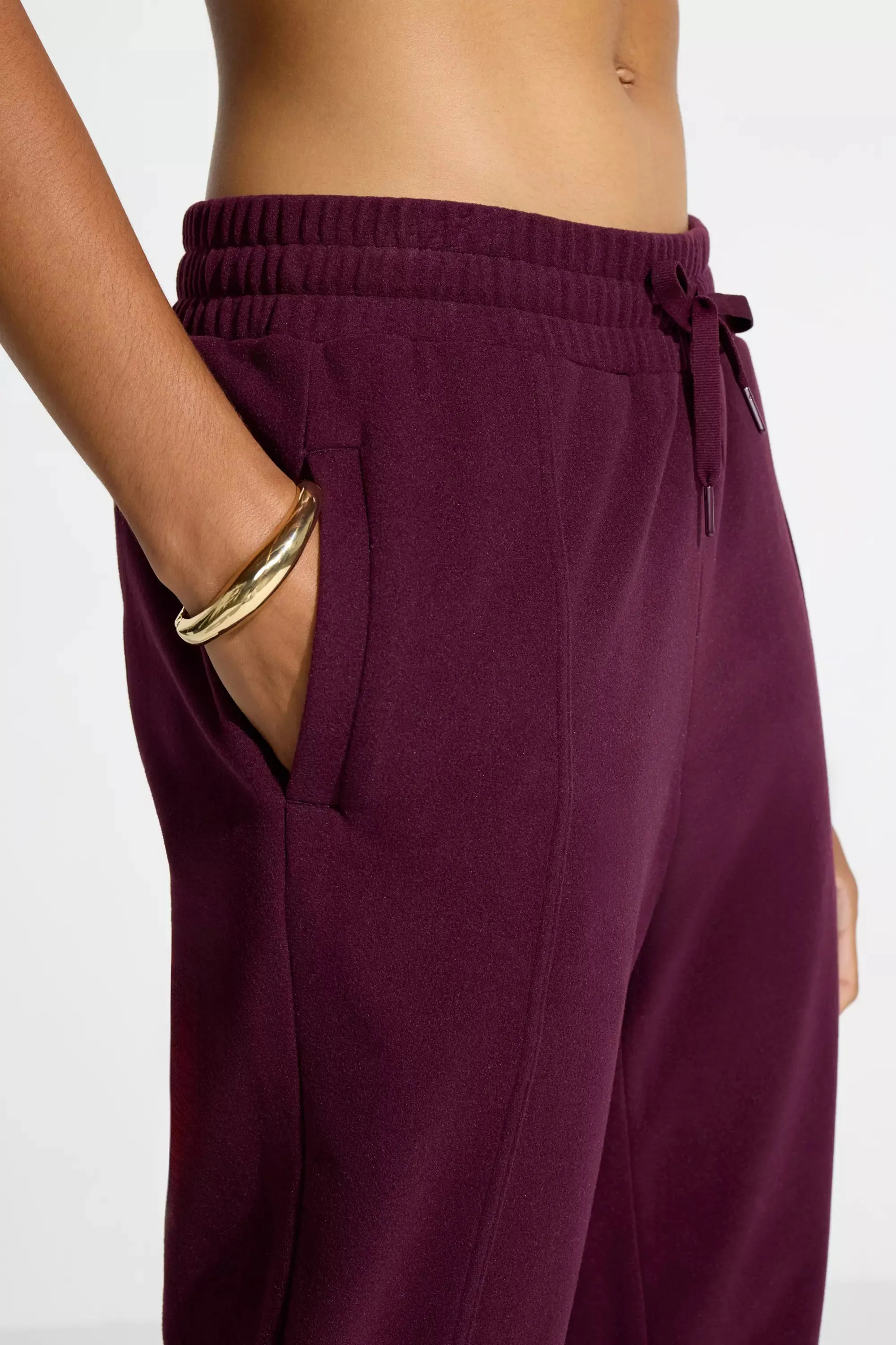 Women’s Cozy Velour Jogger - Red sold by Mondetta product image thumbnail 4