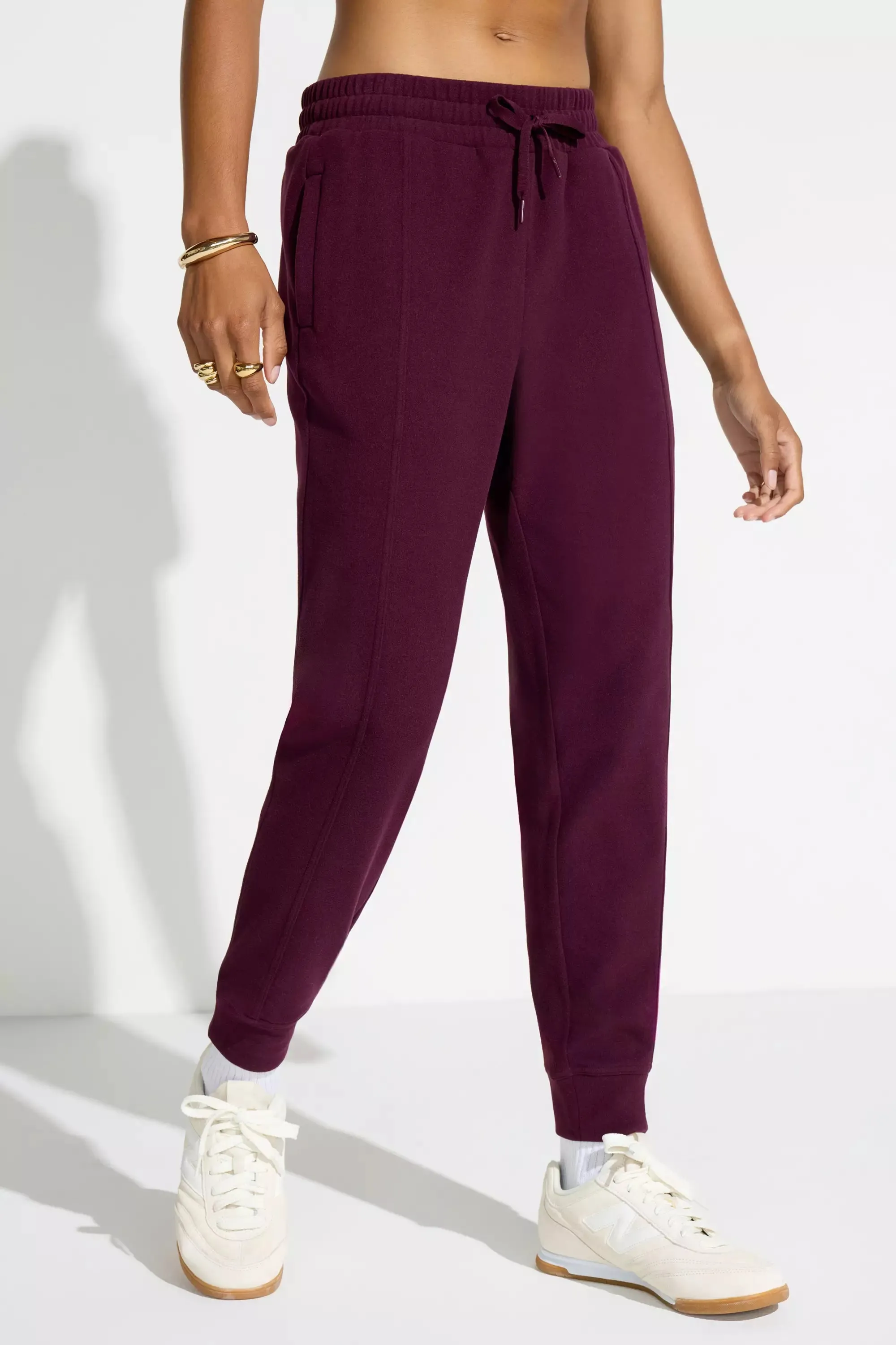 Women’s Cozy Velour Jogger - Red sold by Mondetta