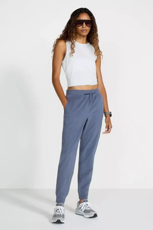 Women’s Cozy Velour Jogger - Blue sold by Mondetta