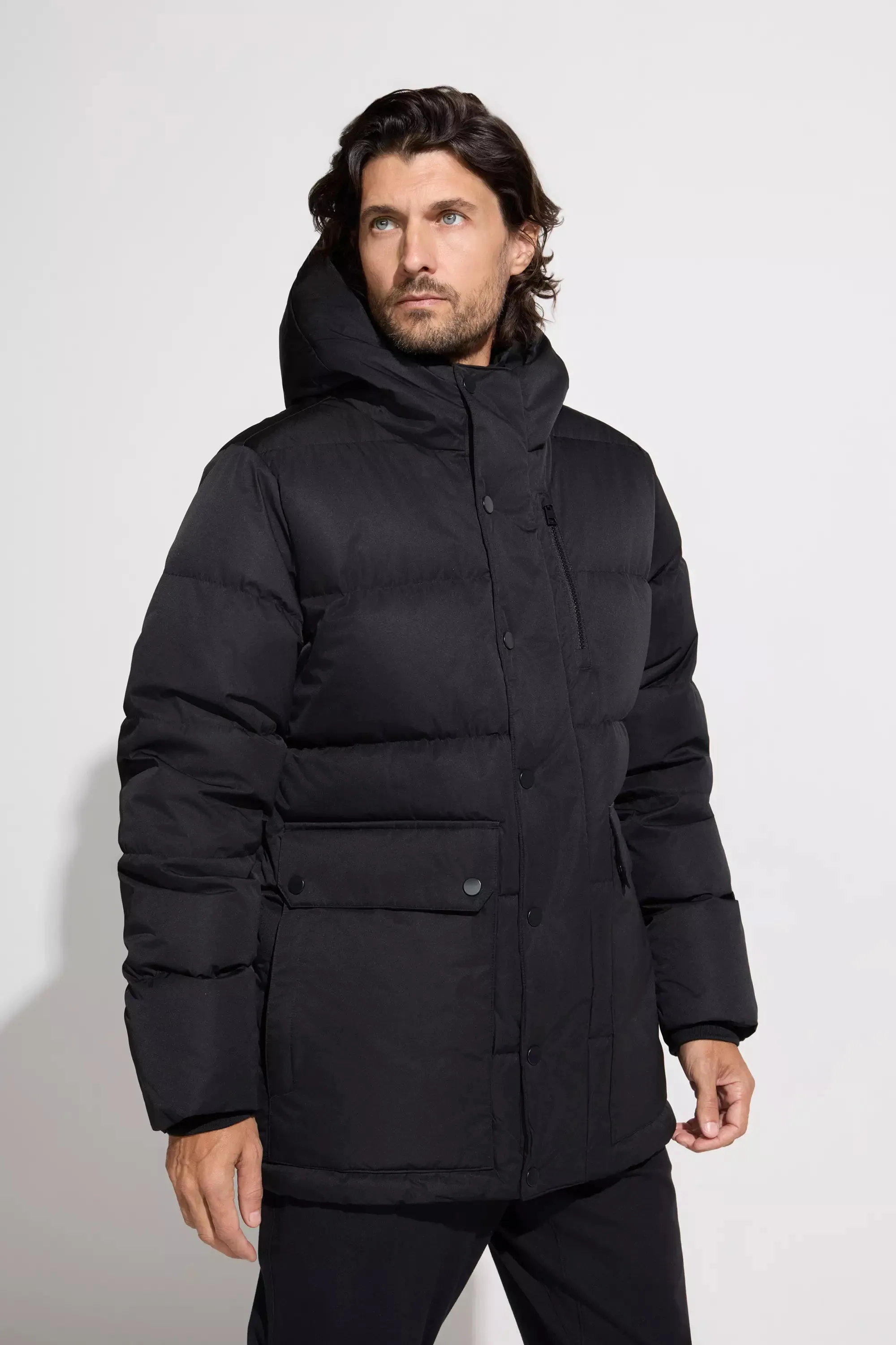 The RDS 700 Fill Power GRS Certified Recycled Poly Puffer Parka - Black sold by Mondetta product image thumbnail 3