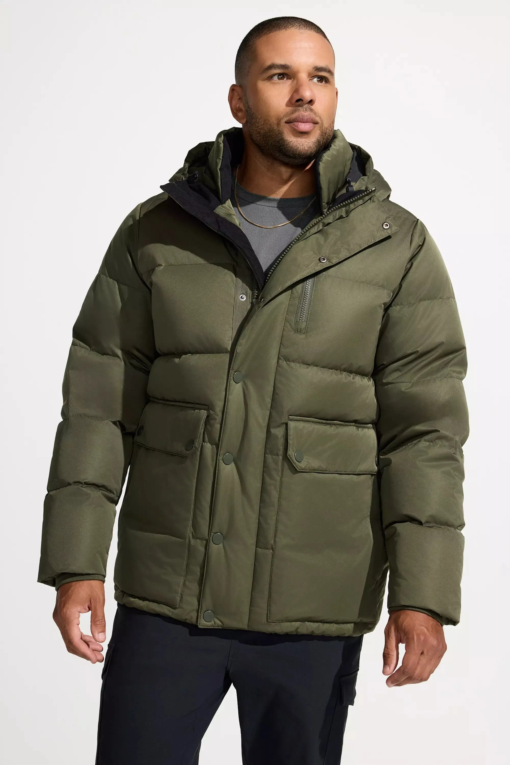 The RDS 700 Fill Power GRS Certified Recycled Poly Puffer Parka - Green sold by Mondetta product image thumbnail 2