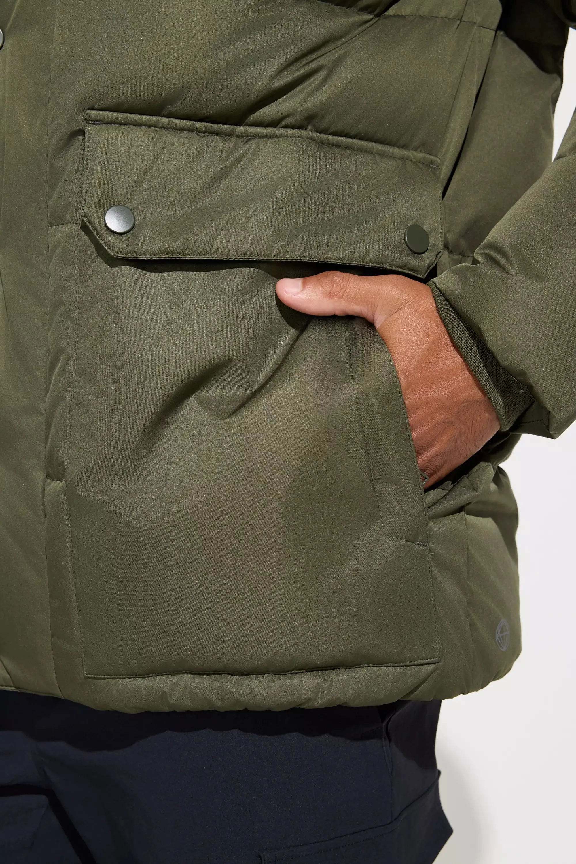 The RDS 700 Fill Power GRS Certified Recycled Poly Puffer Parka - Green sold by Mondetta product image thumbnail 5