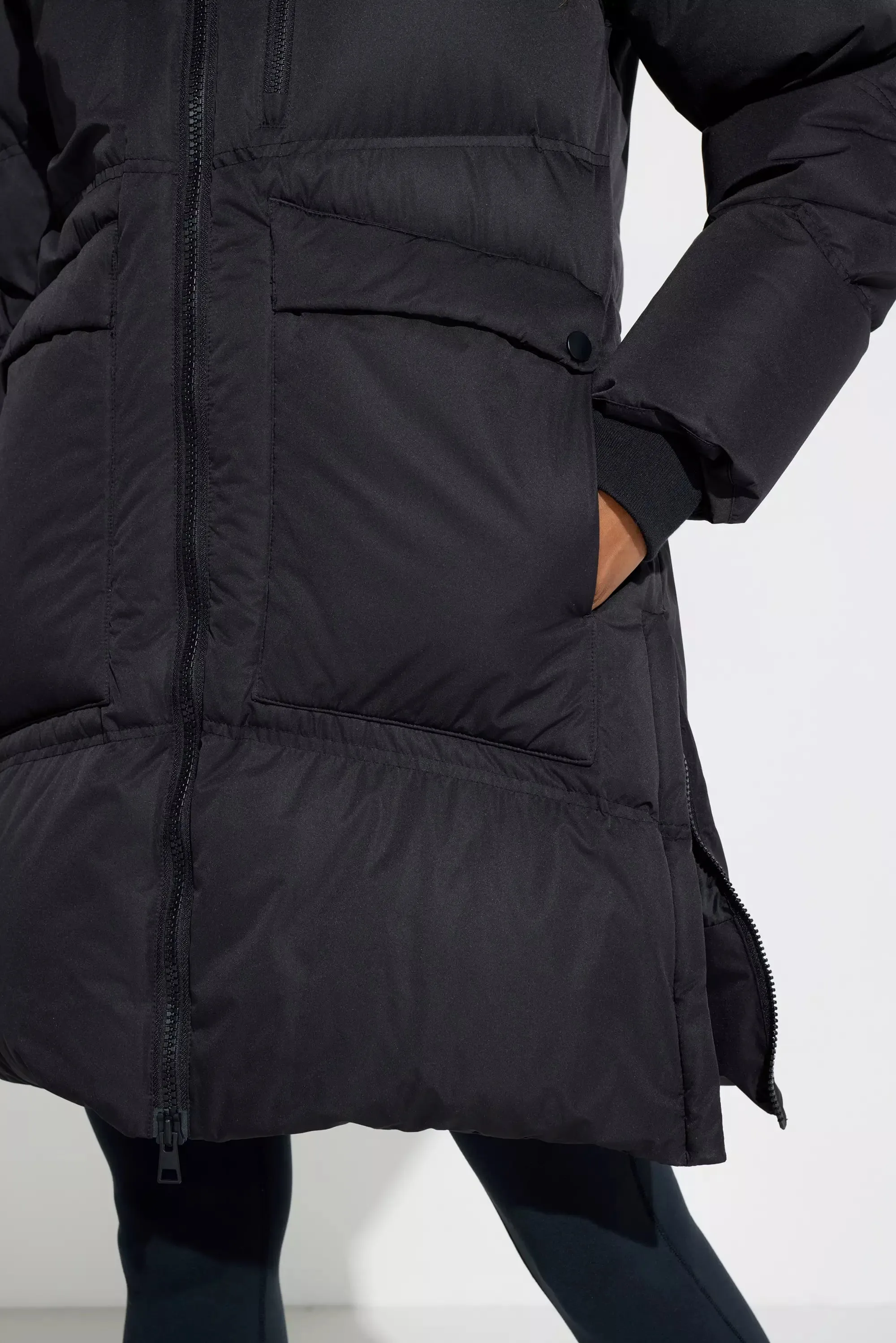 Women’s Mid-Length Down Fill Puffer - Black sold by Mondetta product image thumbnail 5