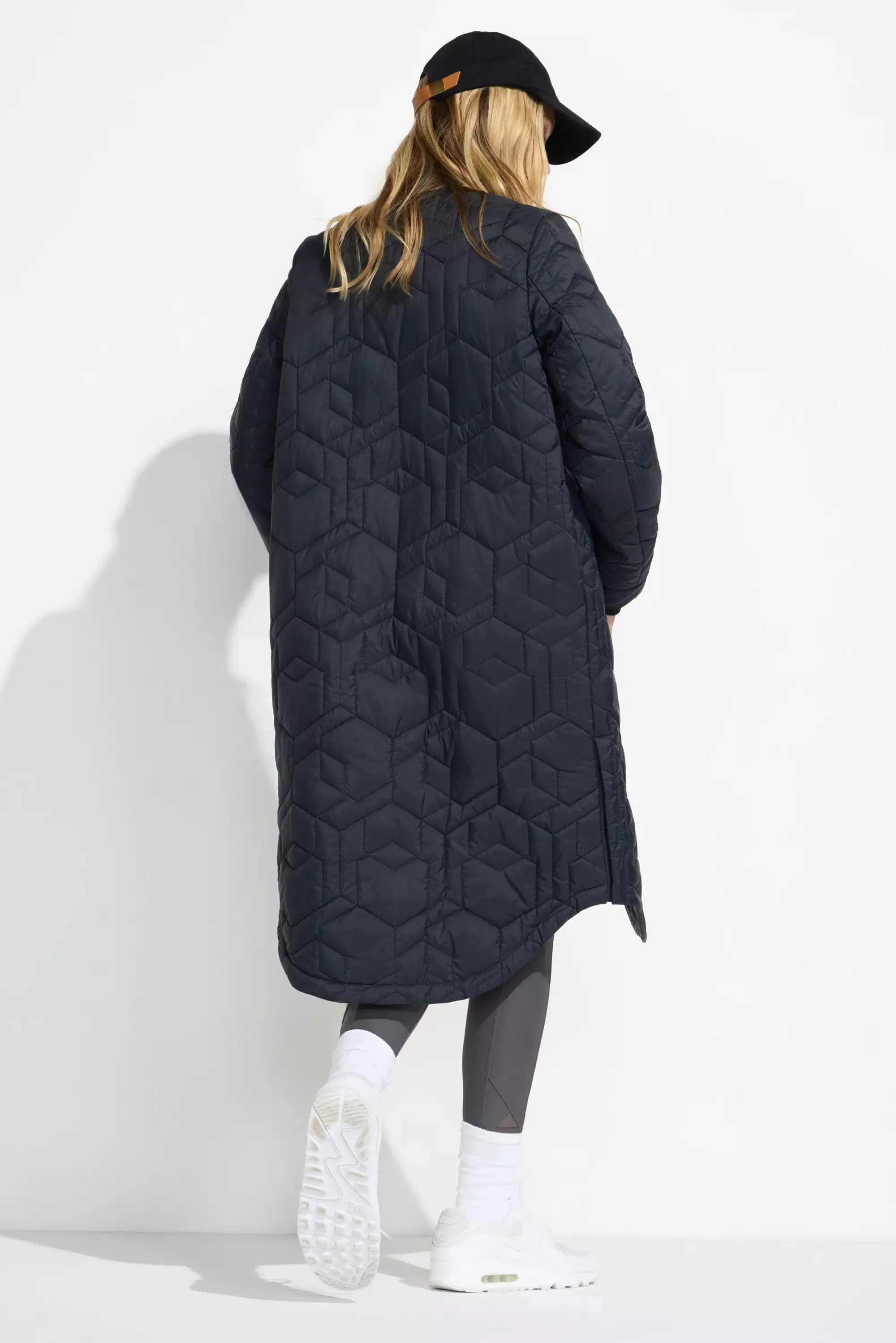 Women’s Longline Quilted Freezer Jacket - Black sold by Mondetta product image thumbnail 4