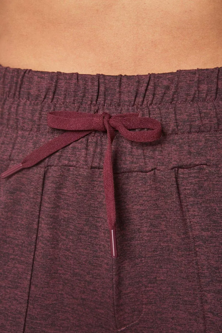 Women’s Melange Peached Jogger - Wine Tasting Melange sold by Mondetta product image thumbnail 4