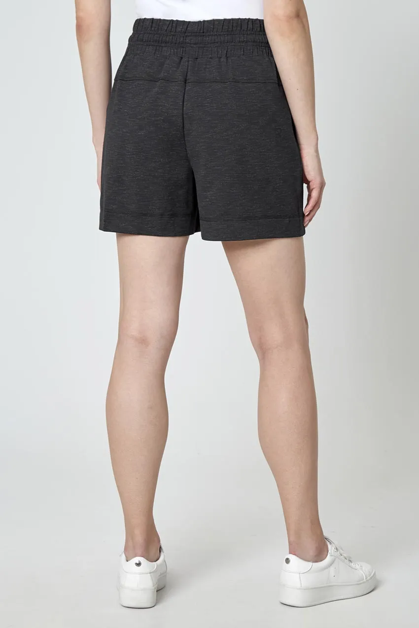 Women’s Long Mile Walking Short - Black Combo sold by Mondetta product image thumbnail 2