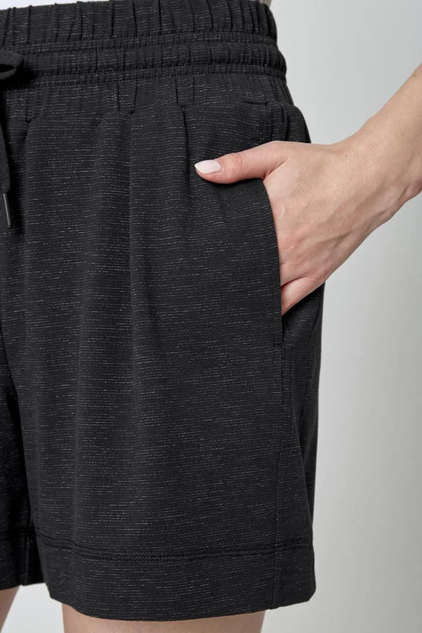 Women’s Long Mile Walking Short - Black Combo sold by Mondetta product image thumbnail 3