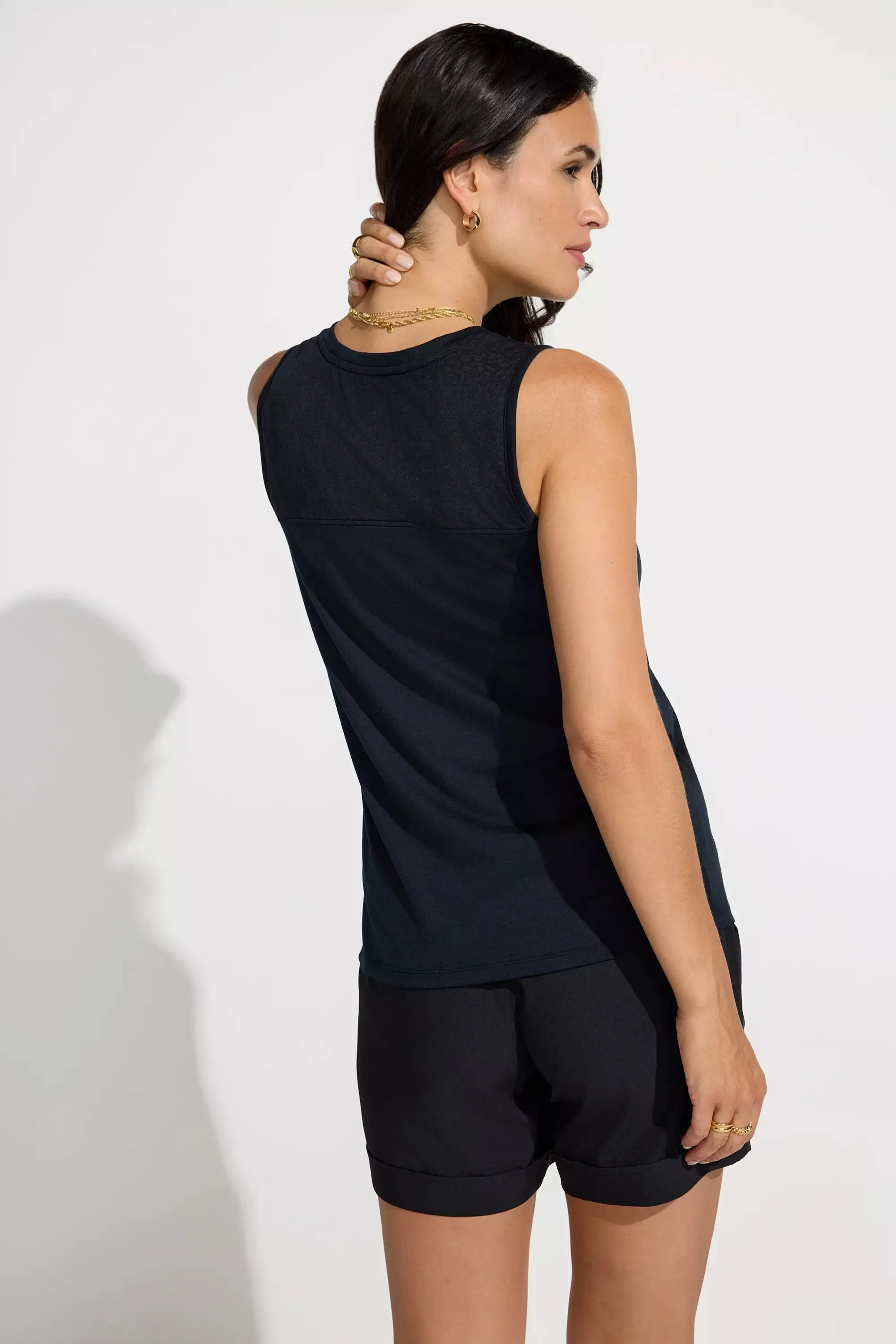 Women’s Pebble Tank - Black sold by Mondetta product image thumbnail 4