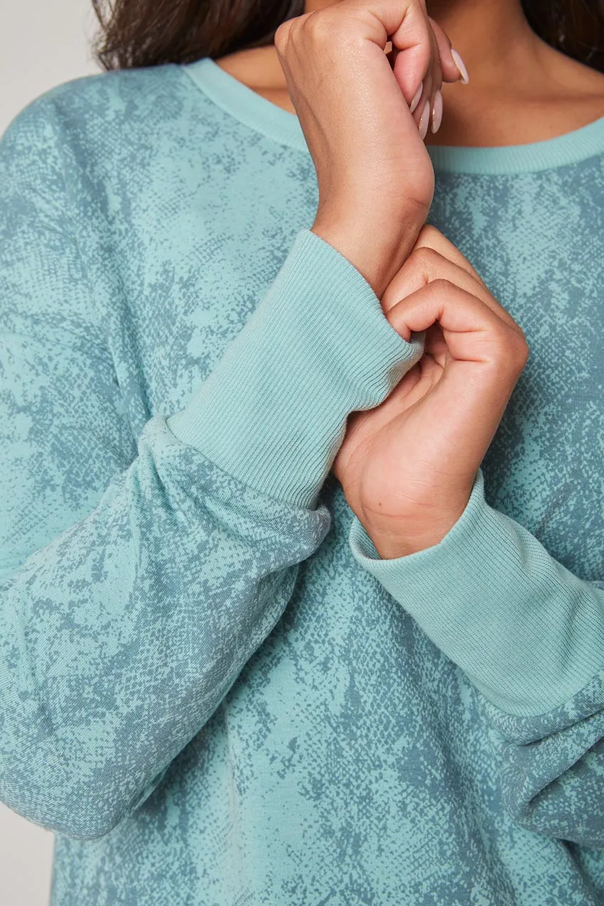 Women’s Printed Active Sweatshirt - Arctic (Snake) sold by Mondetta product image thumbnail 4