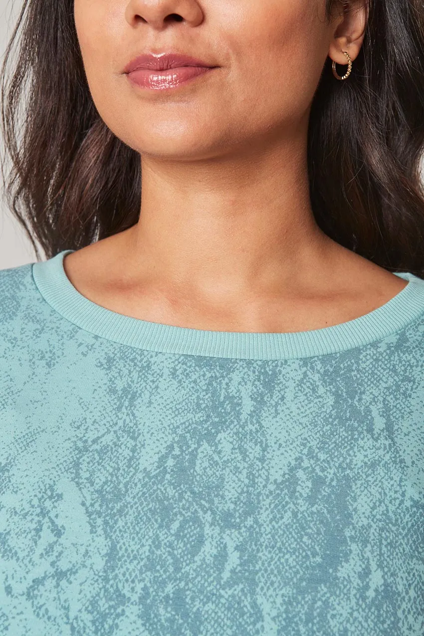 Women’s Printed Active Sweatshirt - Arctic (Snake) sold by Mondetta product image thumbnail 3