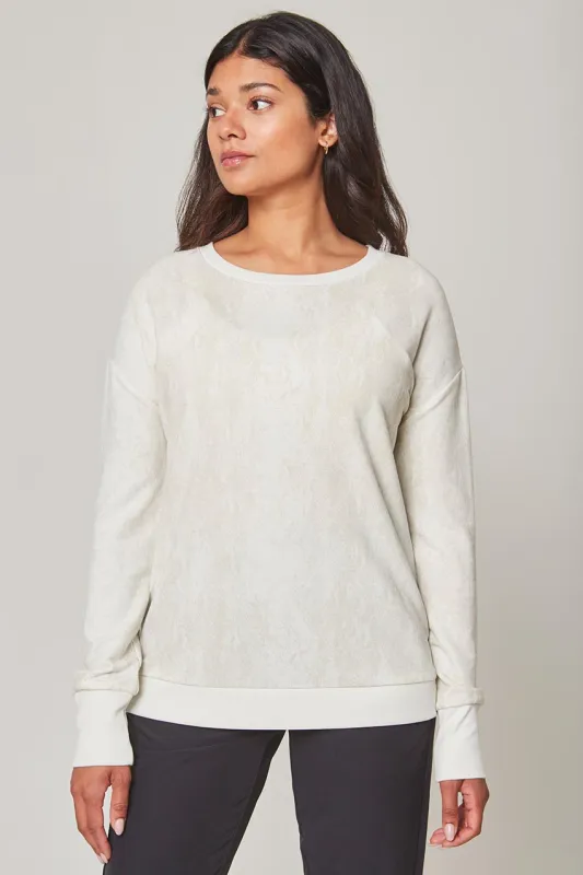 Women’s Printed Active Sweatshirt - Oyster Mushroom (Snake) sold by Mondetta