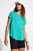 Women’s V-Neck Short Sleeve Tee - Porcelain Green sold by Mondetta