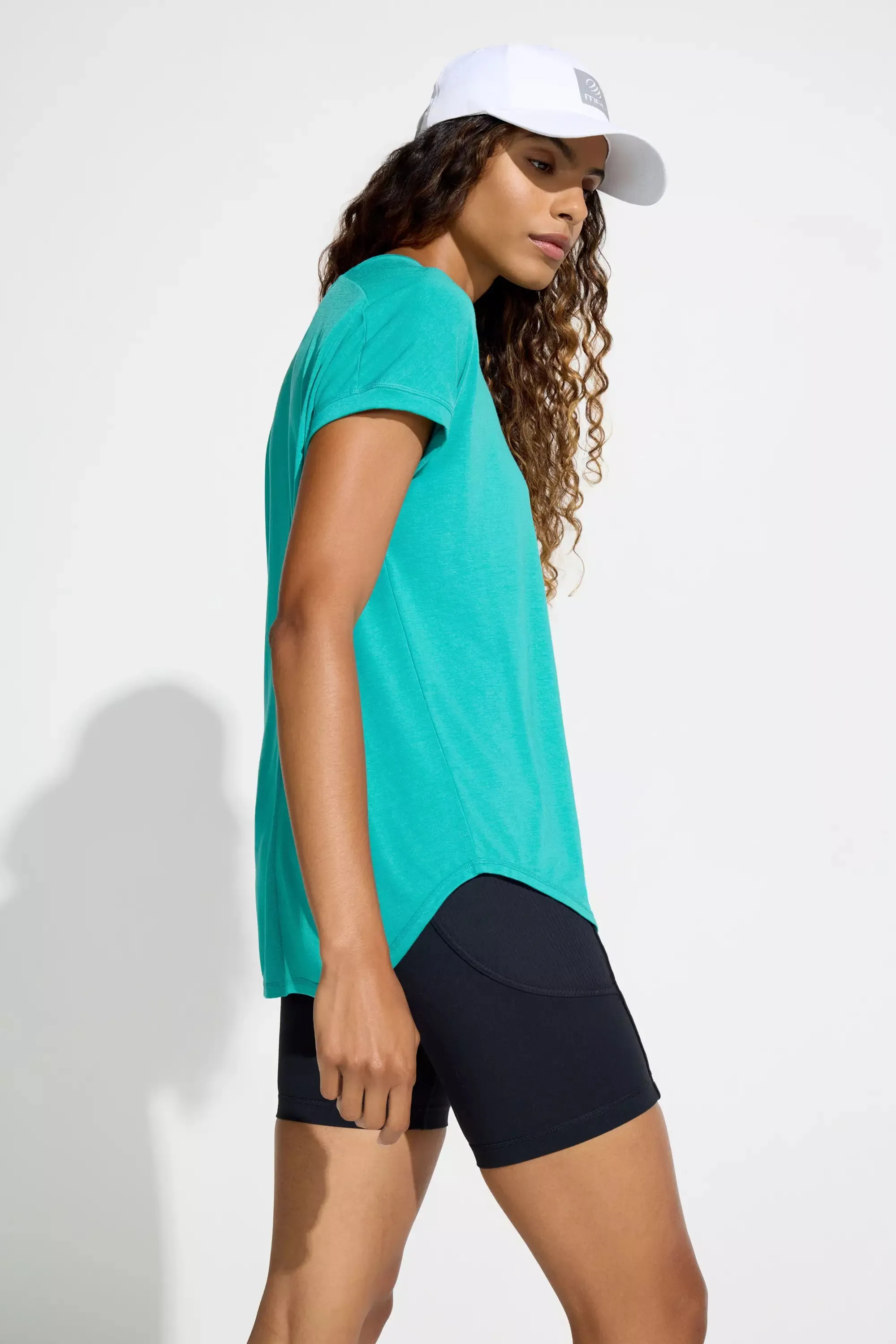 Women’s V-Neck Short Sleeve Tee - Porcelain Green sold by Mondetta product image thumbnail 4